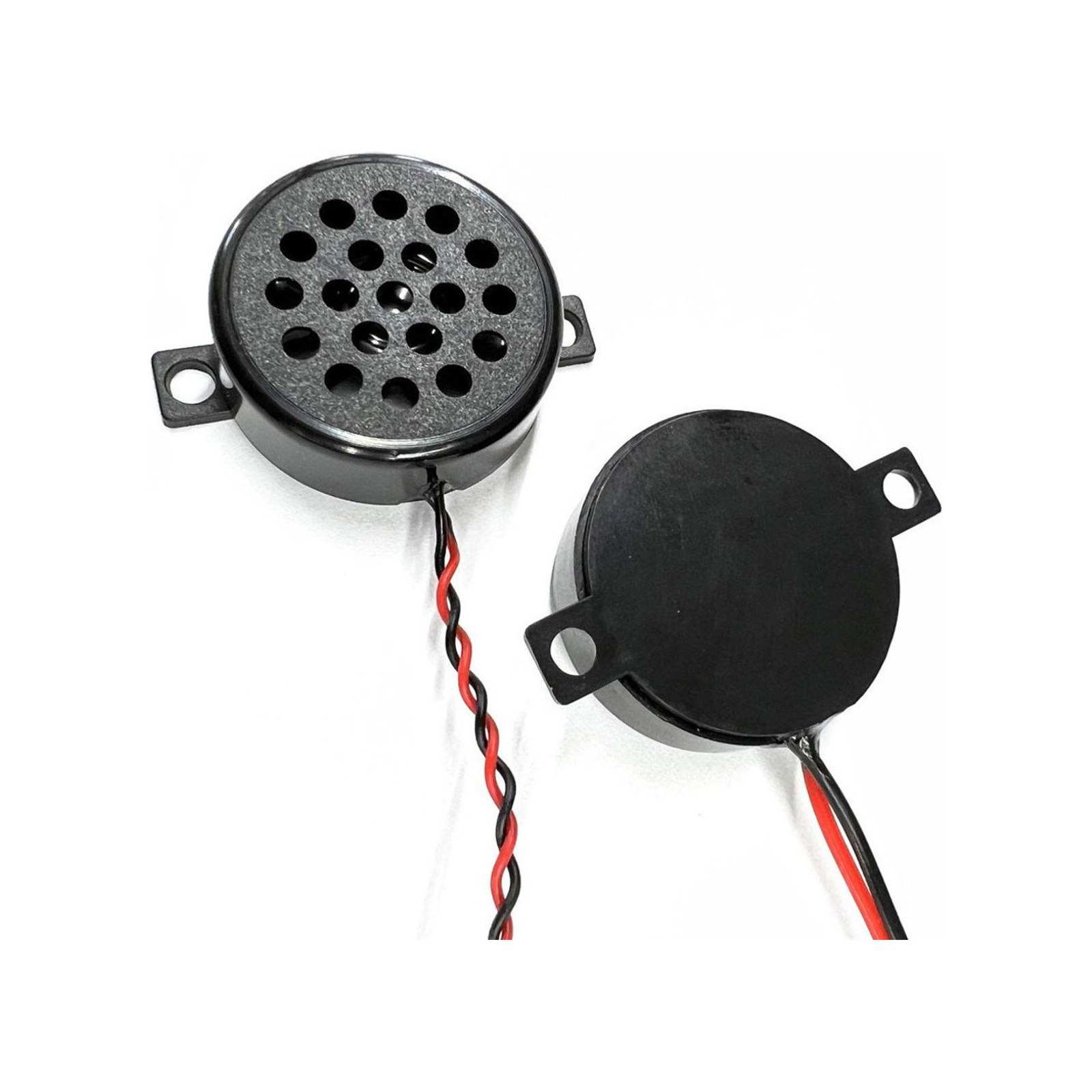 30mm Round BOX Speaker with Mounting Holes & Lead Wires JC-SPKD30-BOX01-8R1W-W 主图
